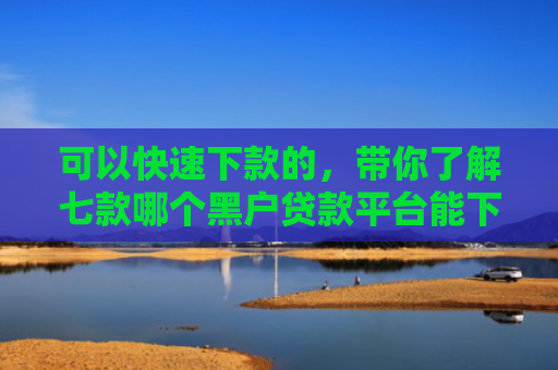 可以快速下款的，带你了解七款哪个黑户贷款平台能下款