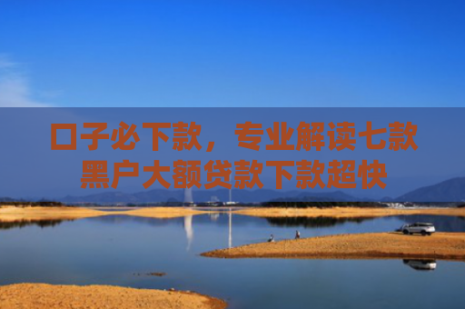 口子必下款，专业解读七款黑户大额贷款下款超快