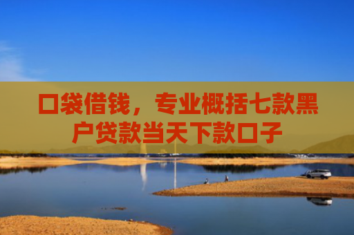 口袋借钱，专业概括七款黑户贷款当天下款口子