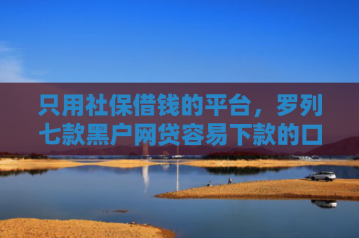 只用社保借钱的平台，罗列七款黑户网贷容易下款的口子