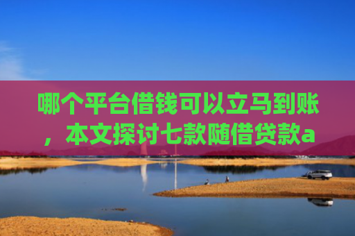 哪个平台借钱可以立马到账，本文探讨七款随借贷款app黑户能下款吗