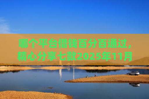 哪个平台借钱百分百通过，精心分享七款2025年11月黑户下款app