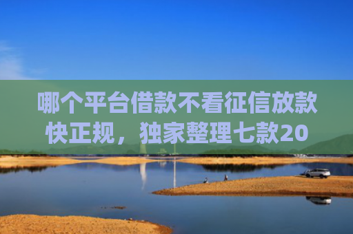 哪个平台借款不看征信放款快正规，独家整理七款2025年8月黑户下款app