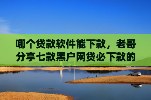 哪个贷款软件能下款，老哥分享七款黑户网贷必下款的app