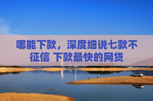 哪能下款，深度细说七款不征信 下款最快的网贷