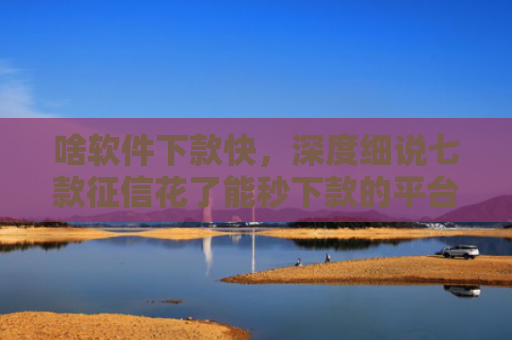 啥软件下款快，深度细说七款征信花了能秒下款的平台