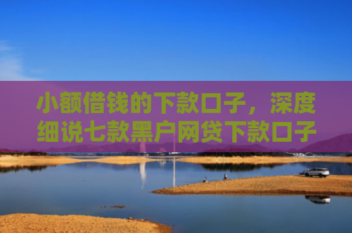 小额借钱的下款口子，深度细说七款黑户网贷下款口子急用