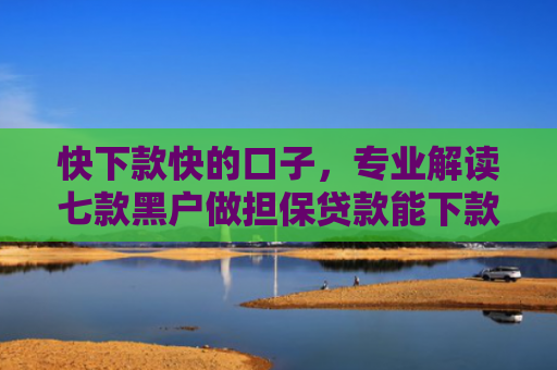 快下款快的口子，专业解读七款黑户做担保贷款能下款吗