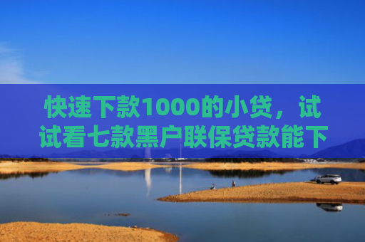 快速下款1000的小贷，试试看七款黑户联保贷款能下款吗