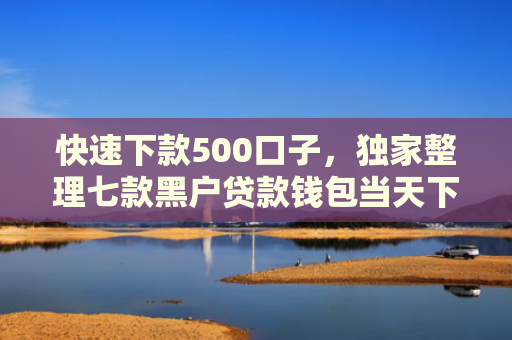 快速下款500口子，独家整理七款黑户贷款钱包当天下款