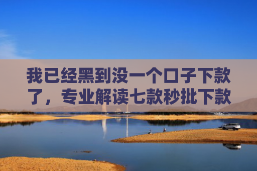 我已经黑到没一个口子下款了，专业解读七款秒批下款的网贷口子