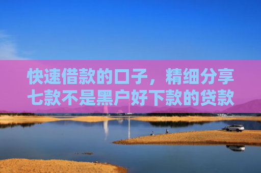 快速借款的口子，精细分享七款不是黑户好下款的贷款