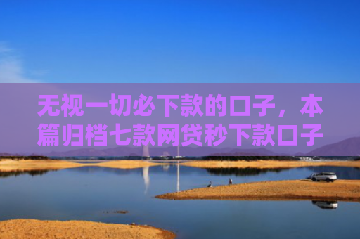 无视一切必下款的口子，本篇归档七款网贷秒下款口子