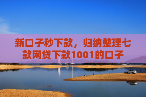 新口子秒下款，归纳整理七款网贷下款1001的口子