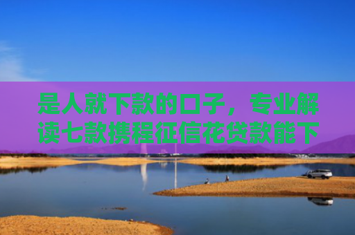 是人就下款的口子，专业解读七款携程征信花贷款能下款吗