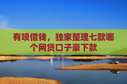 有呗借钱，独家整理七款哪个网贷口子豪下款