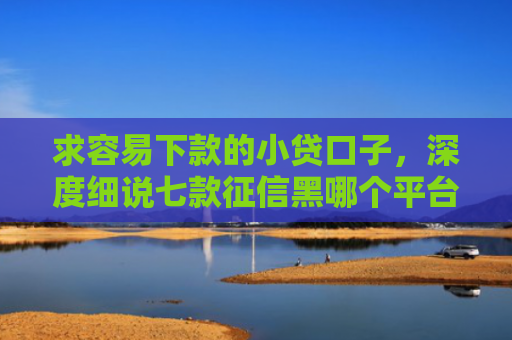 求容易下款的小贷口子，深度细说七款征信黑哪个平台能下款