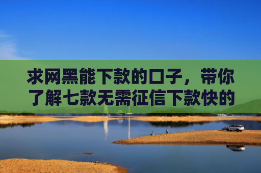 求网黑能下款的口子，带你了解七款无需征信下款快的平台