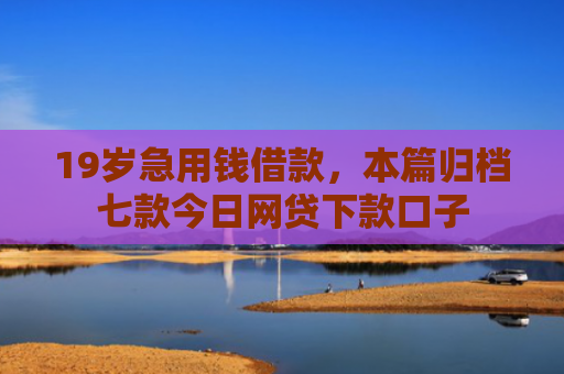 19岁急用钱借款，本篇归档七款今日网贷下款口子