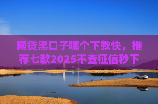 网贷黑口子哪个下款快，推荐七款2025不查征信秒下款app