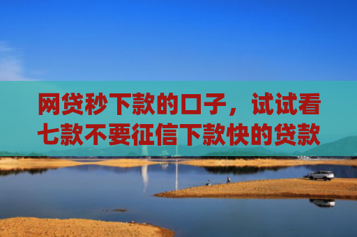 网贷秒下款的口子，试试看七款不要征信下款快的贷款app