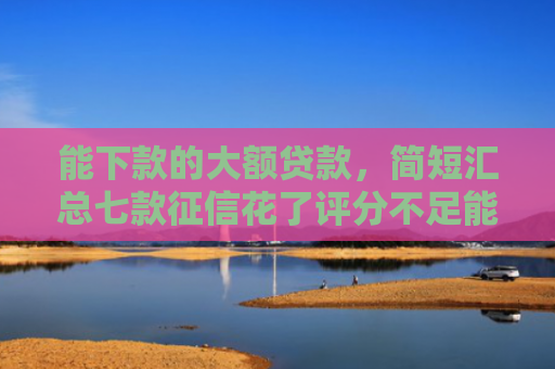 能下款的大额贷款，简短汇总七款征信花了评分不足能下款的网贷