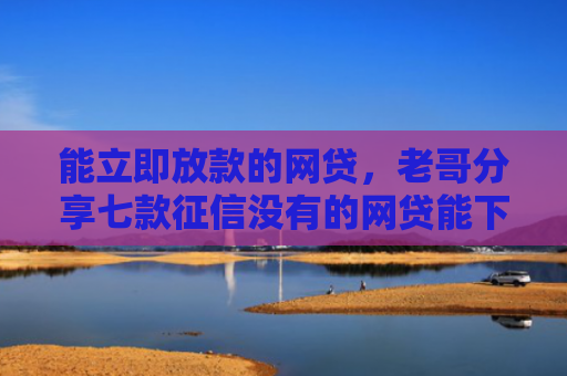 能立即放款的网贷，老哥分享七款征信没有的网贷能下款吗