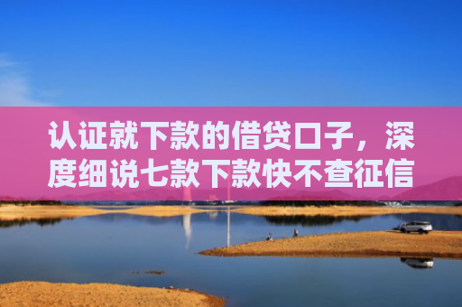认证就下款的借贷口子，深度细说七款下款快不查征信的平台