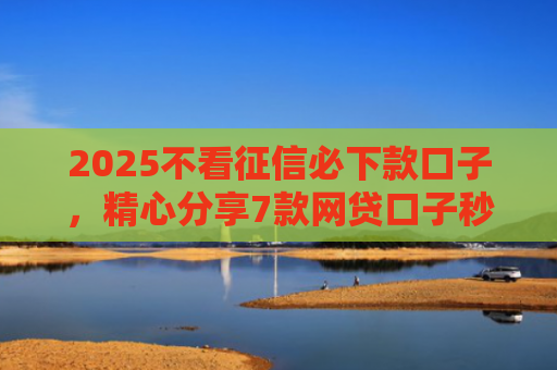 2025不看征信必下款口子，精心分享7款网贷口子秒下款