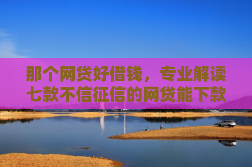 那个网贷好借钱，专业解读七款不信征信的网贷能下款吗