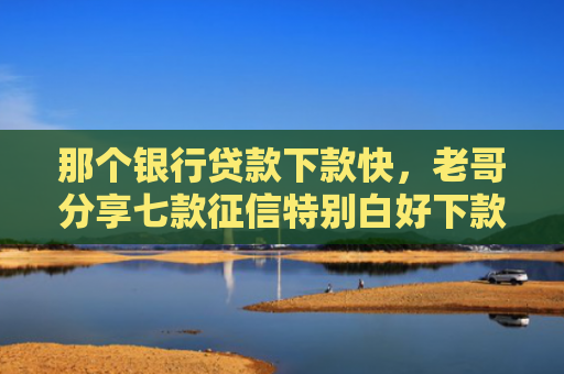 那个银行贷款下款快，老哥分享七款征信特别白好下款的网贷