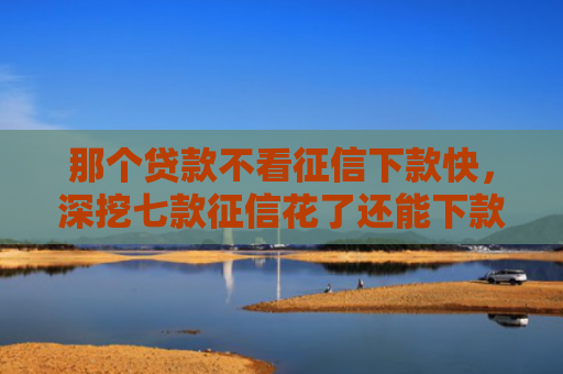 那个贷款不看征信下款快，深挖七款征信花了还能下款的网贷