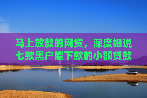 马上放款的网贷，深度细说七款黑户能下款的小额贷款app